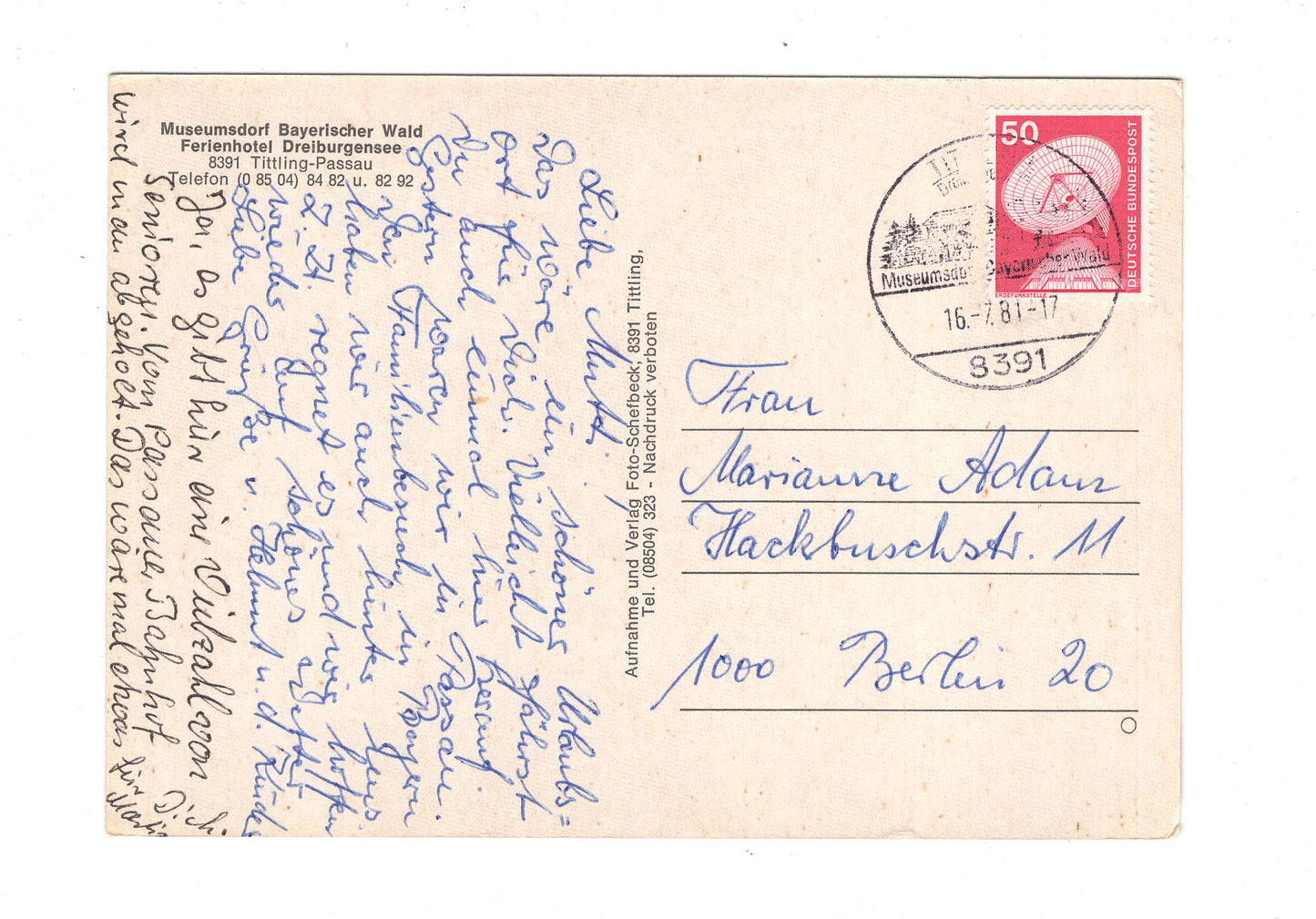 Ansichtskarte Museumsdorf Bayerischer Wald / Tittling-Passau / H1-66