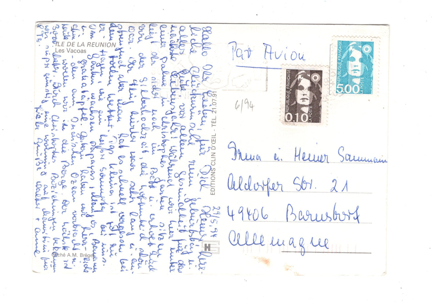 Ansichtskarte Ile de la Reunion