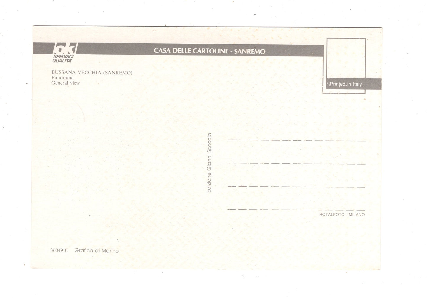 Ansichtskarte Bussana Vecchia / Sanremo / Italien / N1-59