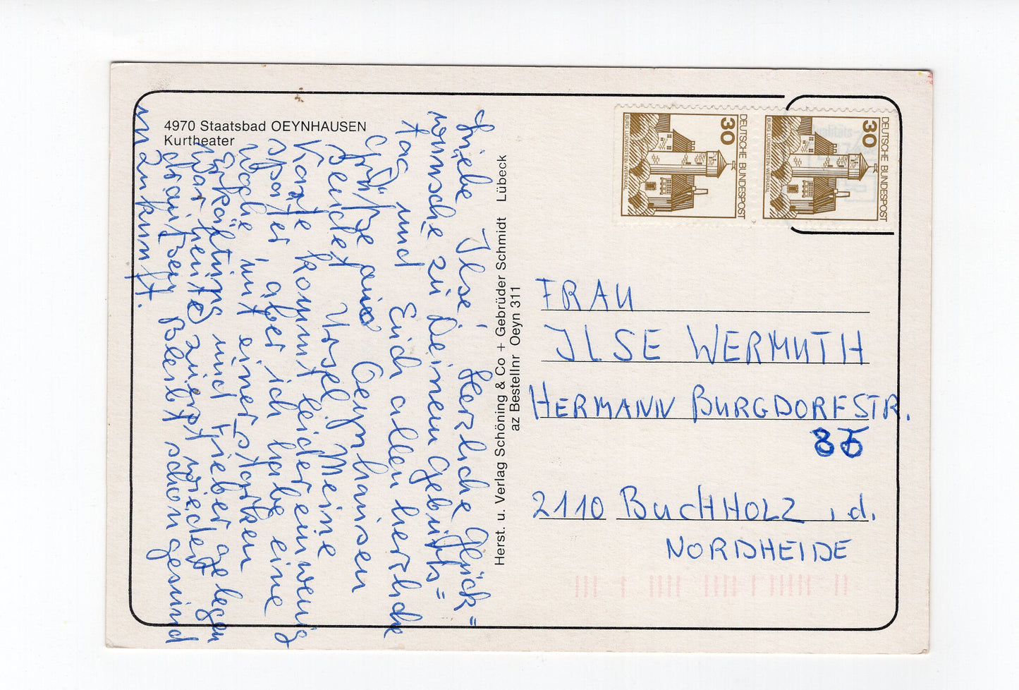 Ansichtskarte Bad Oeynhausen / Kurtheater