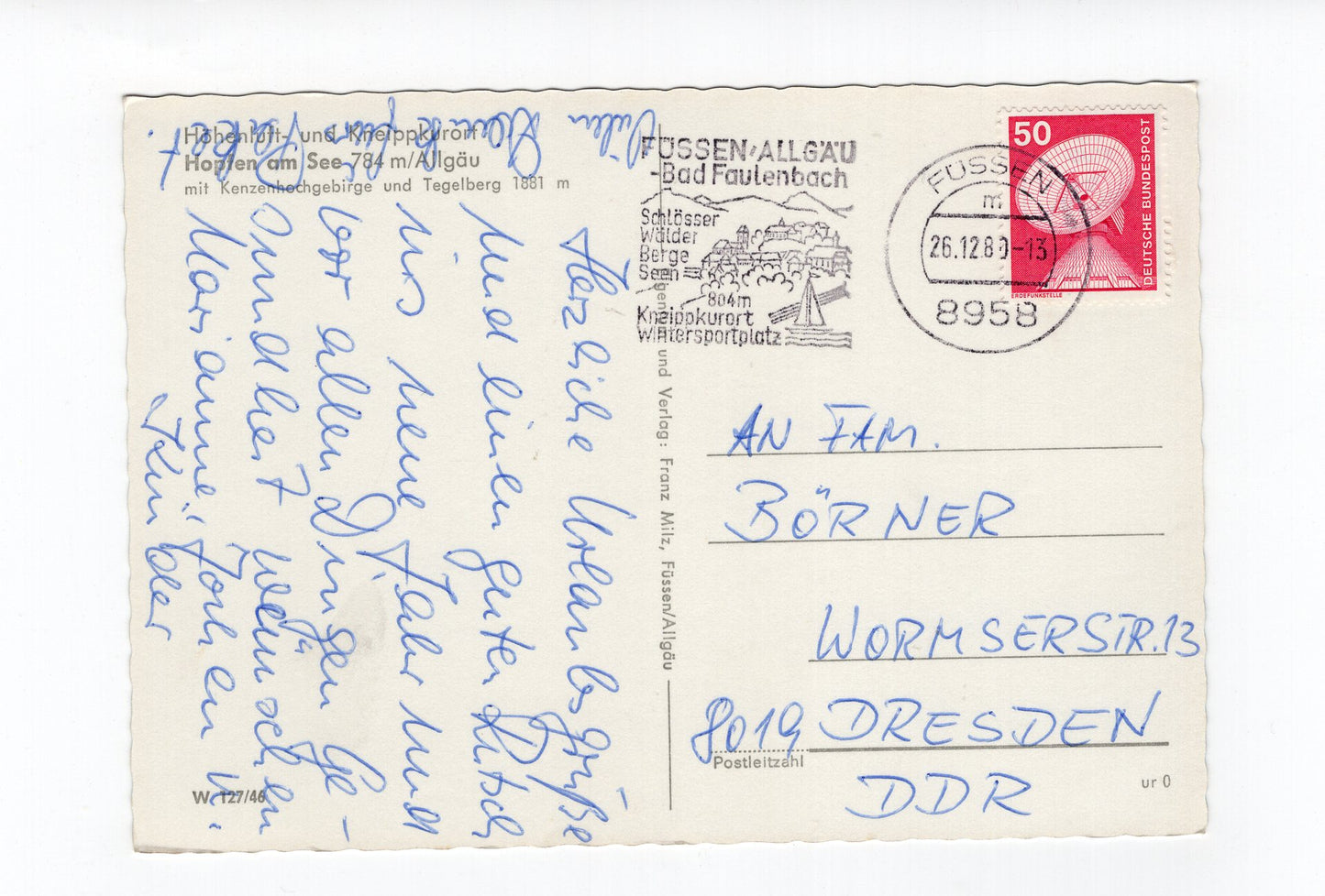 Ansichtskarte Hopfen am See / Allgäu