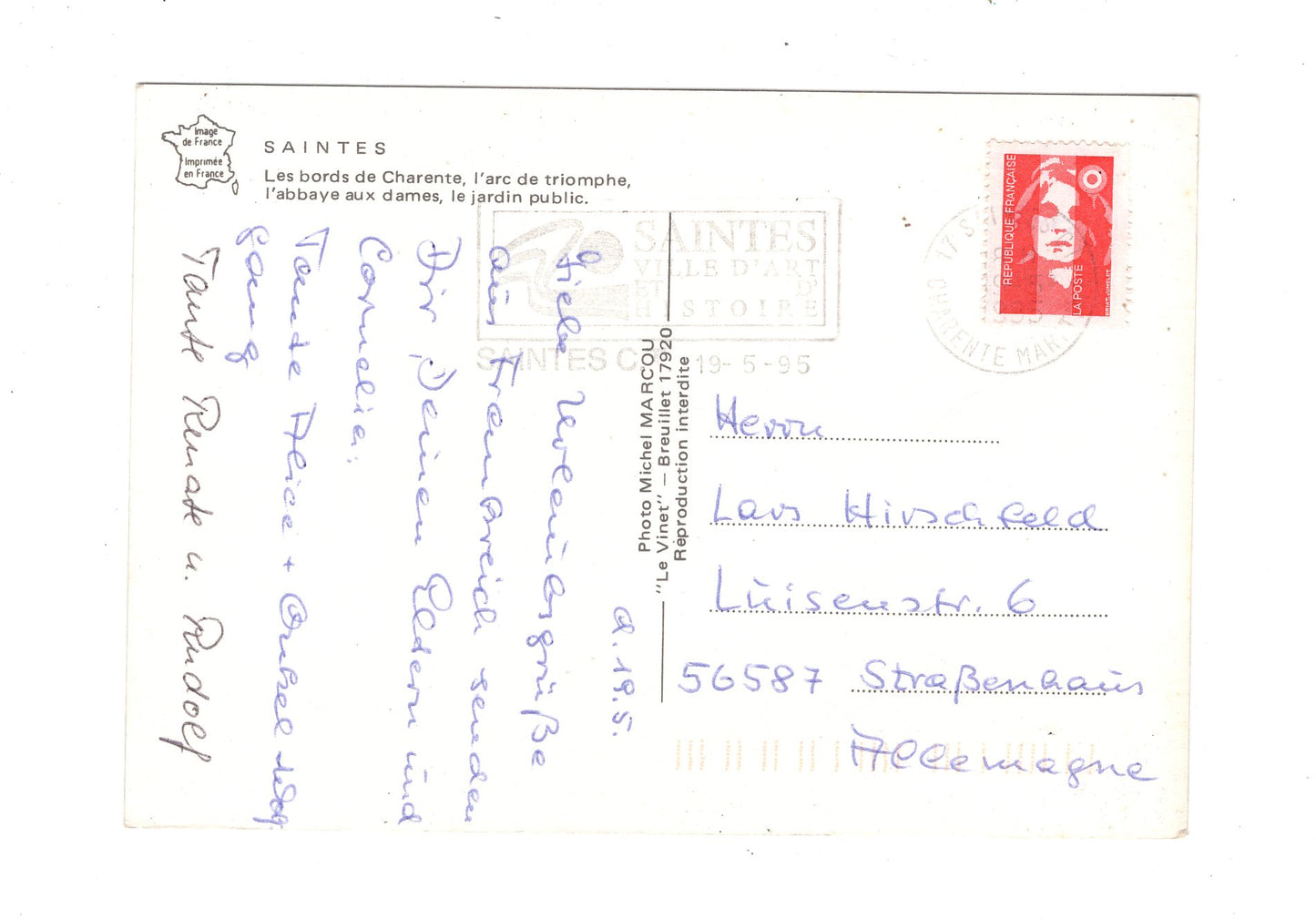 Ansichtskarte Saintes / Frankreich