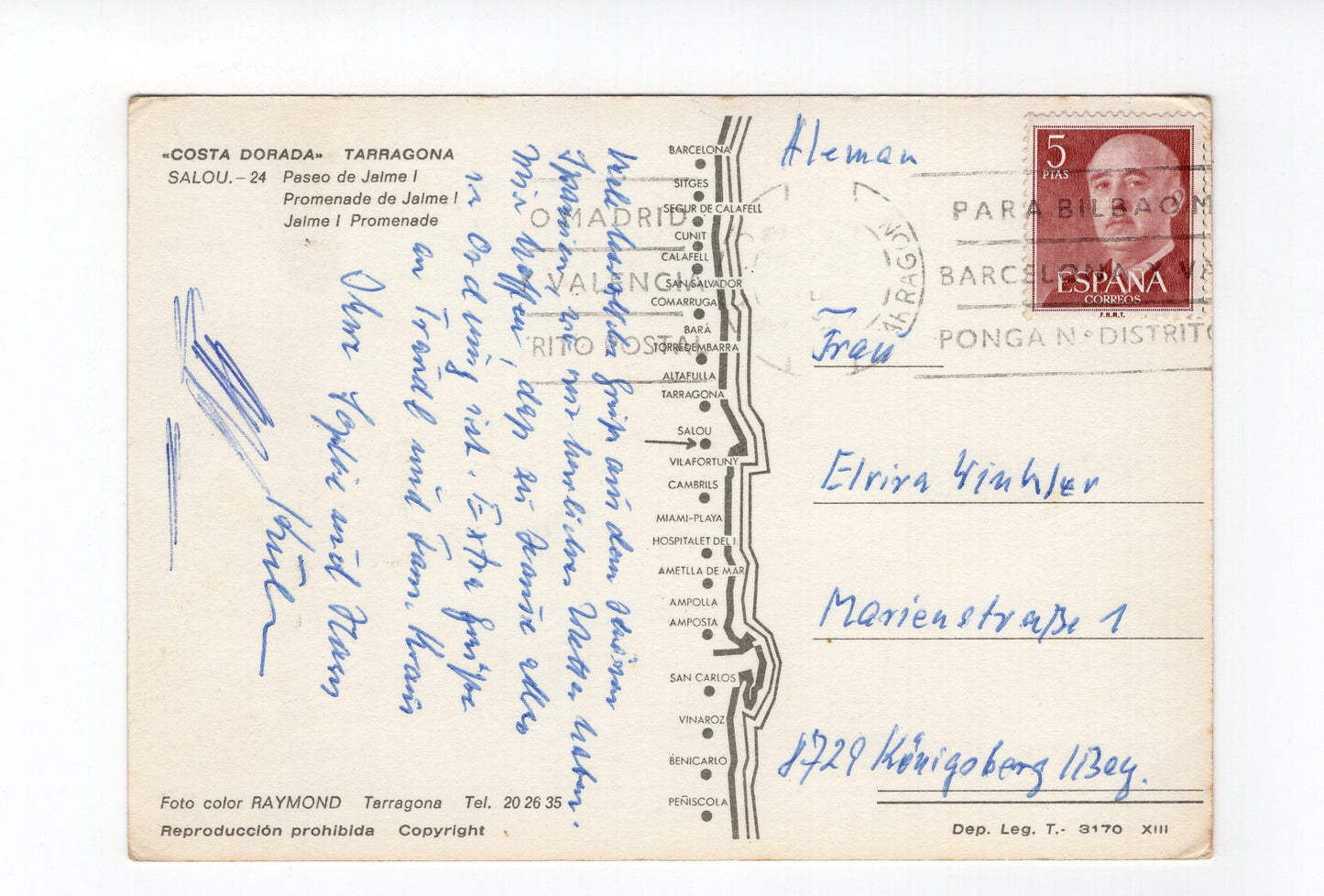 Ansichtskarte Salou / Costa Dorada / Spanien