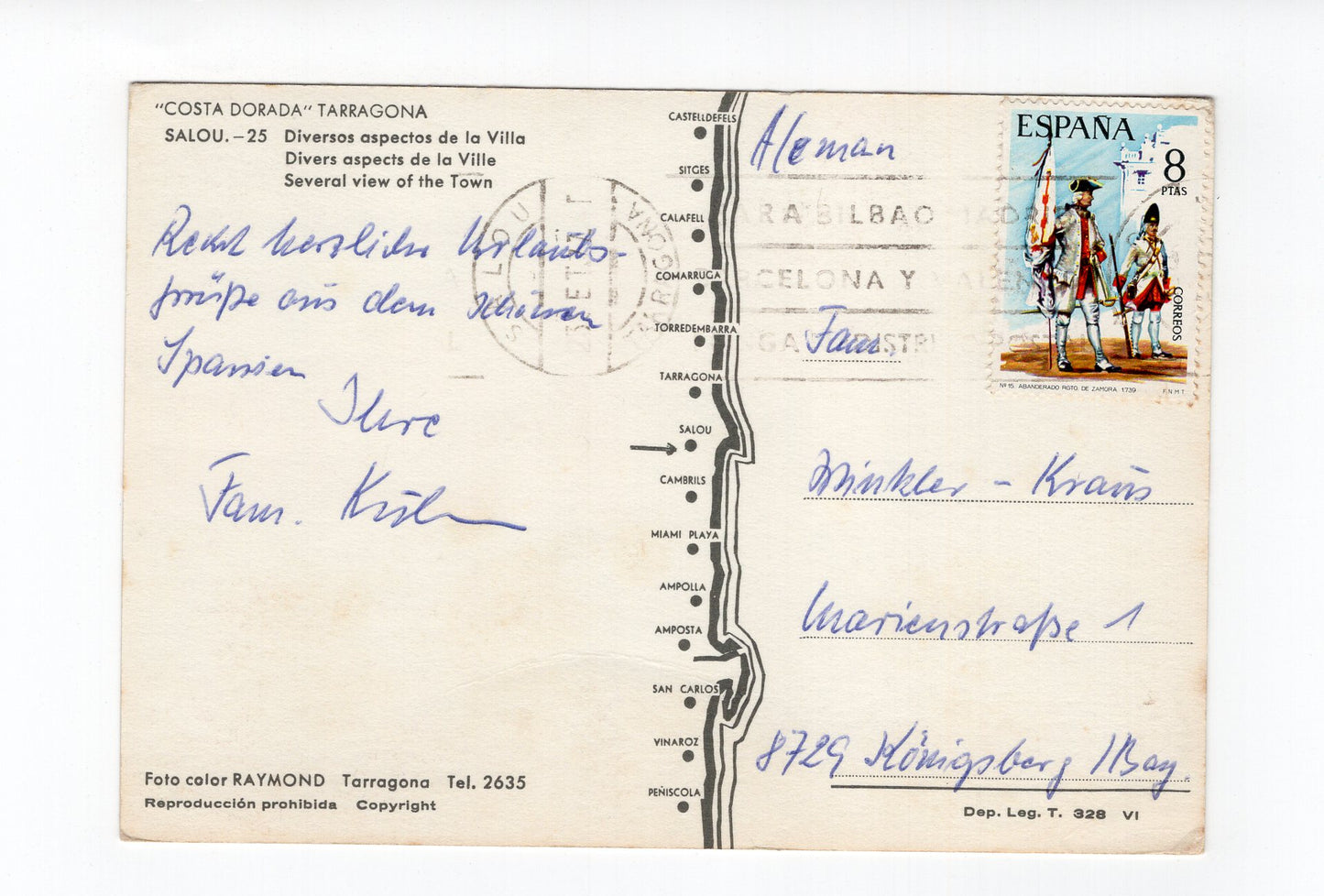 Ansichtskarte Salou / Costa Dorada / Spanien