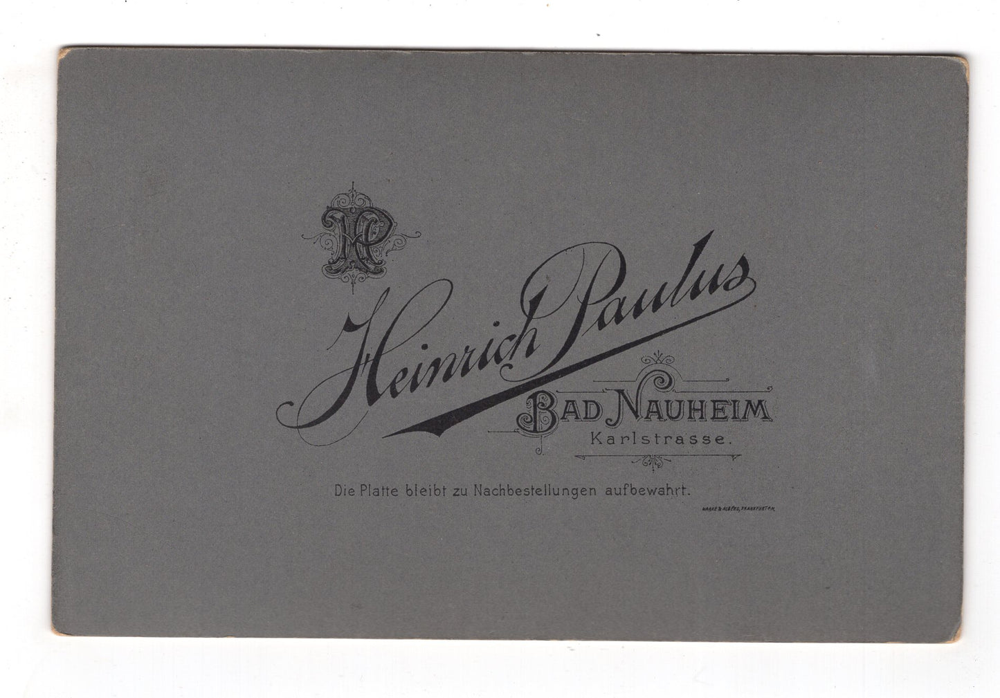 Fotografie Feines Paar - Bad Nauheim 1900er / CAB X-28