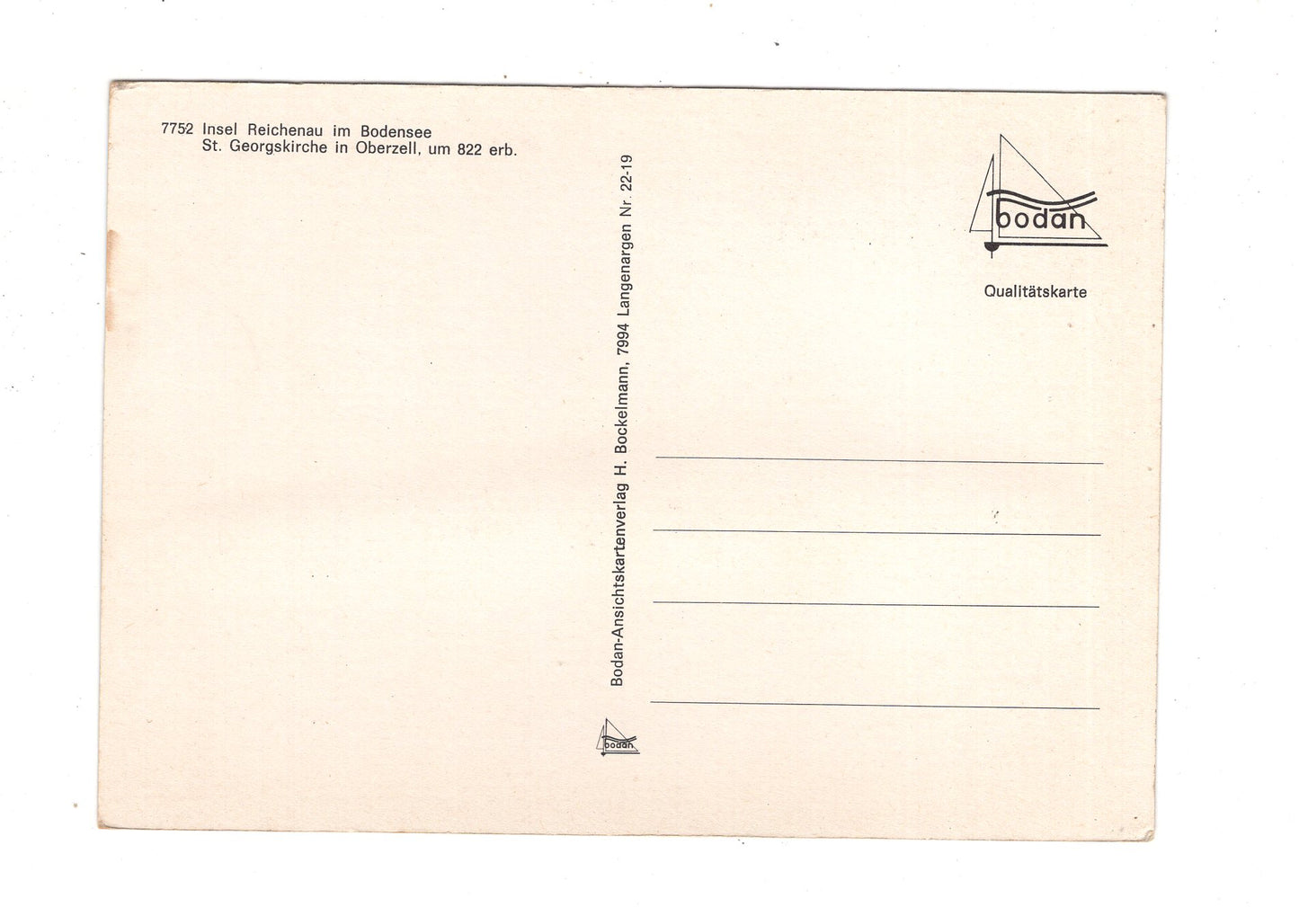 Ansichtskarte Insel Reichenau im Bodensee / St. Georgskirche in Oberzell / K1-53