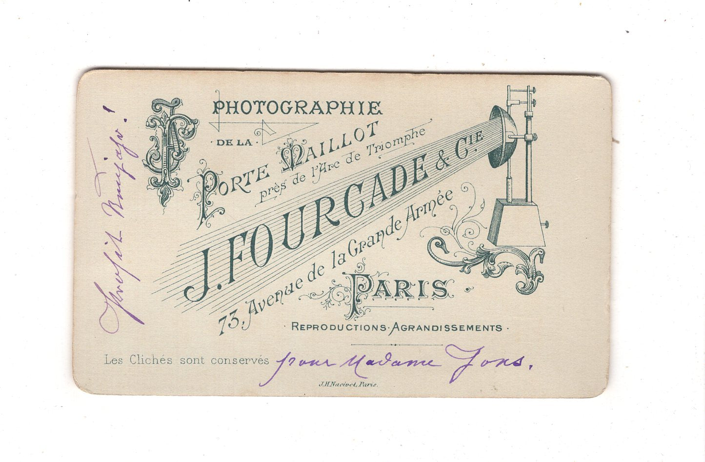 Fotografie Feines Paar - Paris 1890er / CDV L1-38