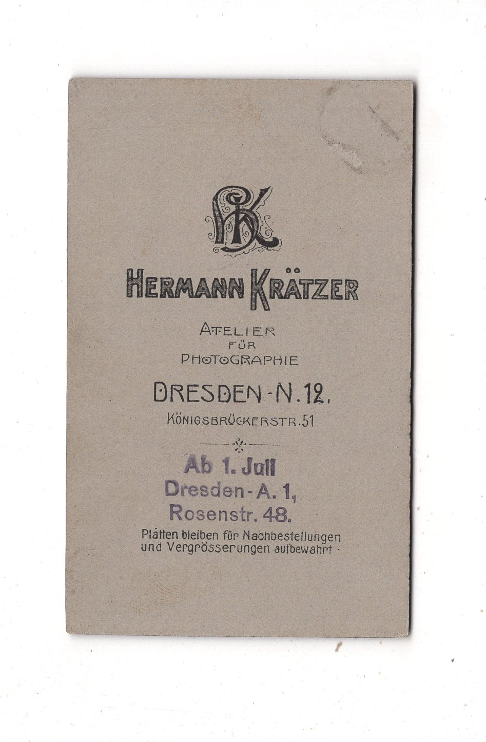 Fotografie Niedlicher kleiner Junge - Dresden 1900er / CDV M1-20