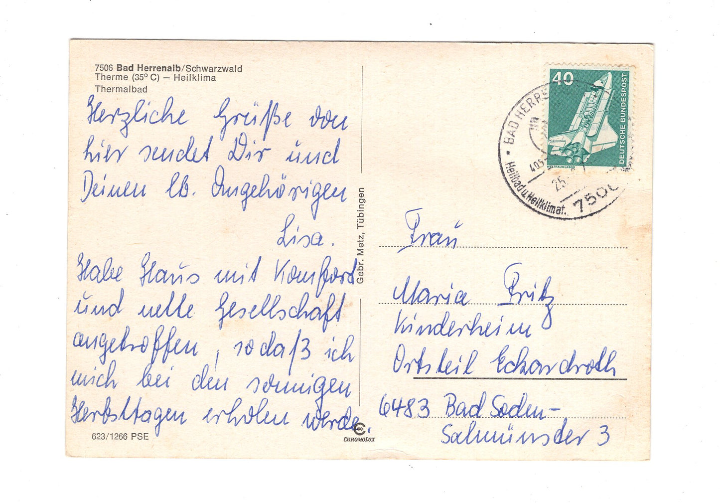 Ansichtskarte Bad Herrenalb / Schwarzwald