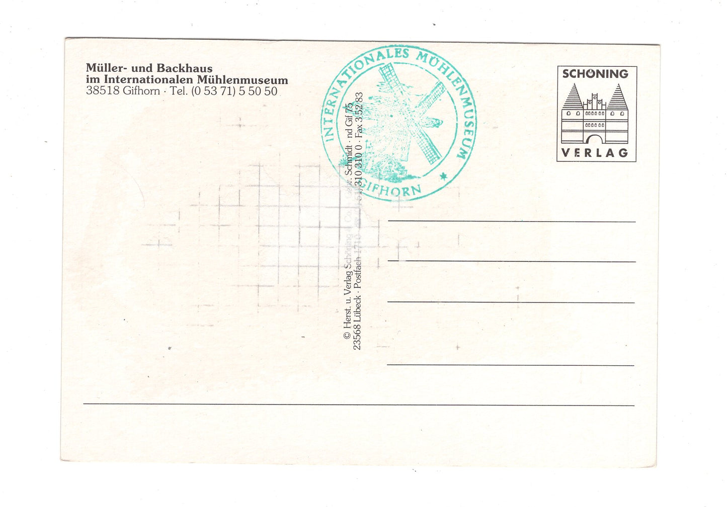 Ansichtskarte Müller- und Backhaus im Mühlenmuseum / Gifhorn / H1-66