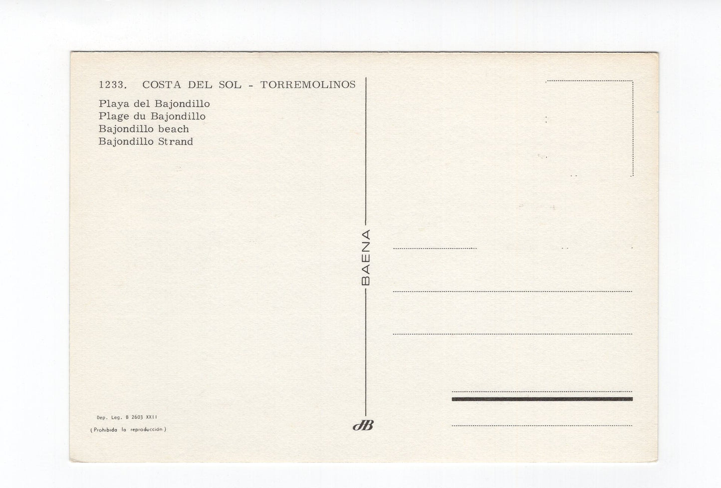 Ansichtskarte Torremolinos / Costa del Sol / Spanien