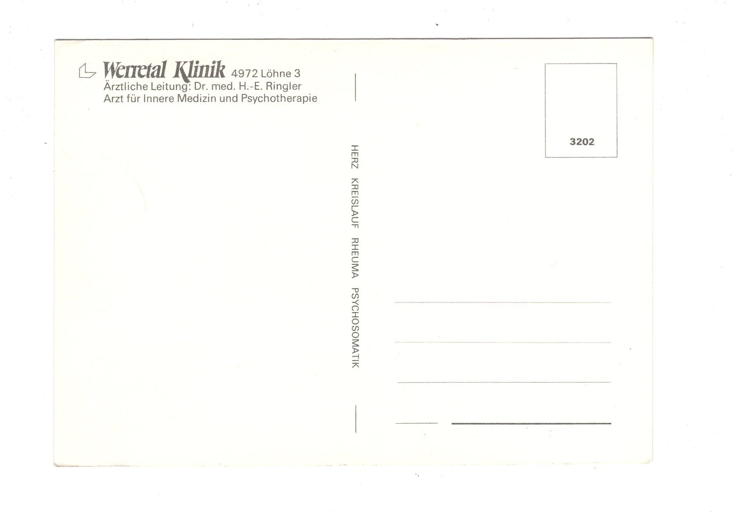 Ansichtskarte Werretal-Klinik / Löhne 3 / H1-66