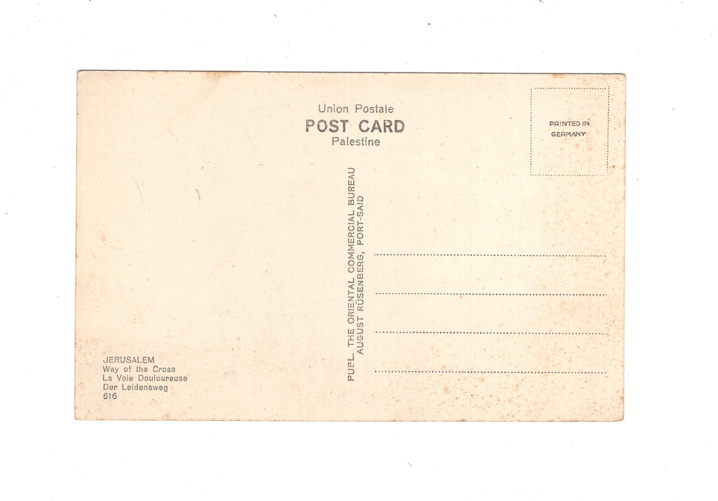 Ansichtskarte Der Leidensweg / Jerusalem / Israel