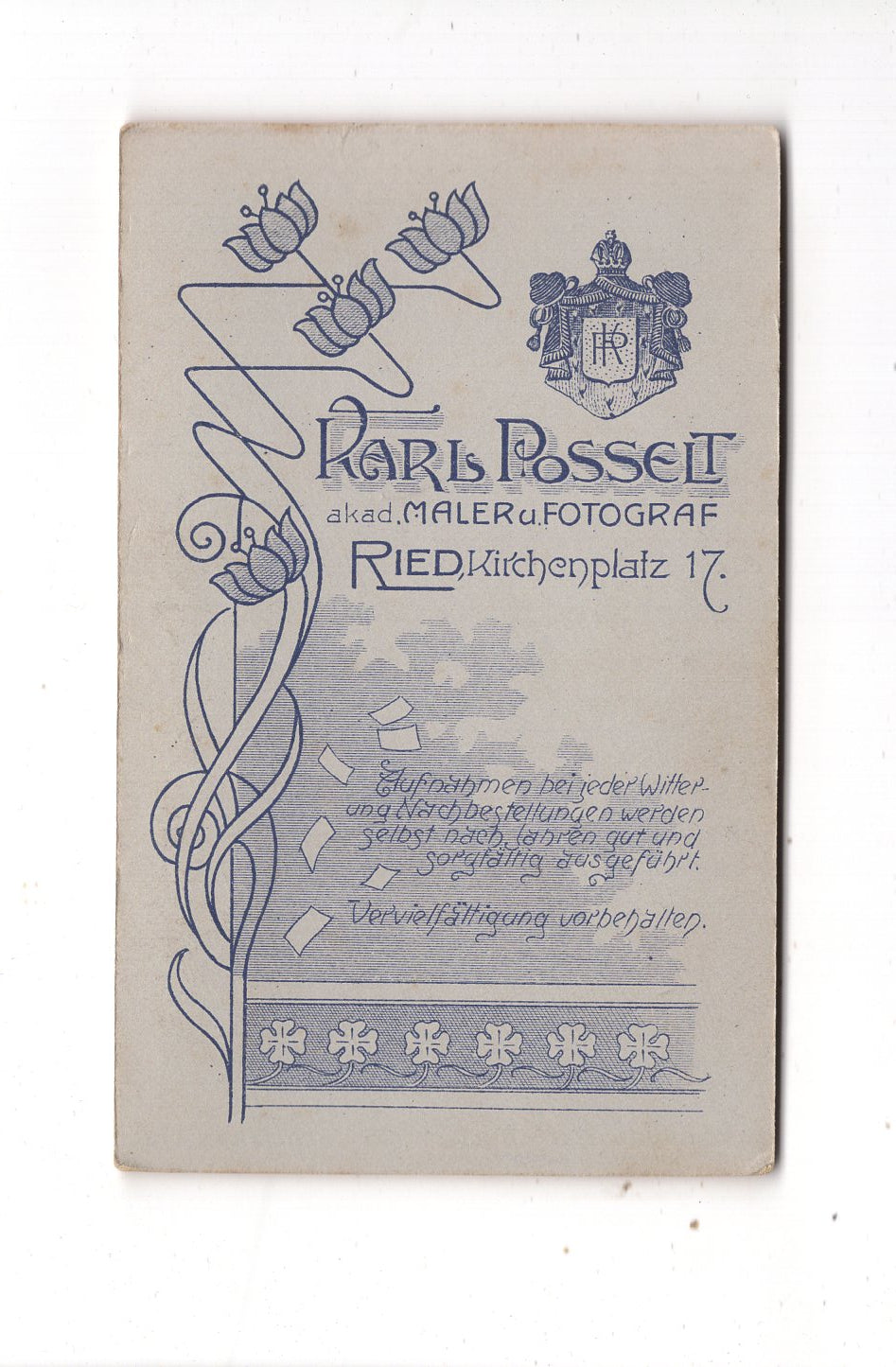 Fotografie Feine Dame - Ried im Innkreis um 1910