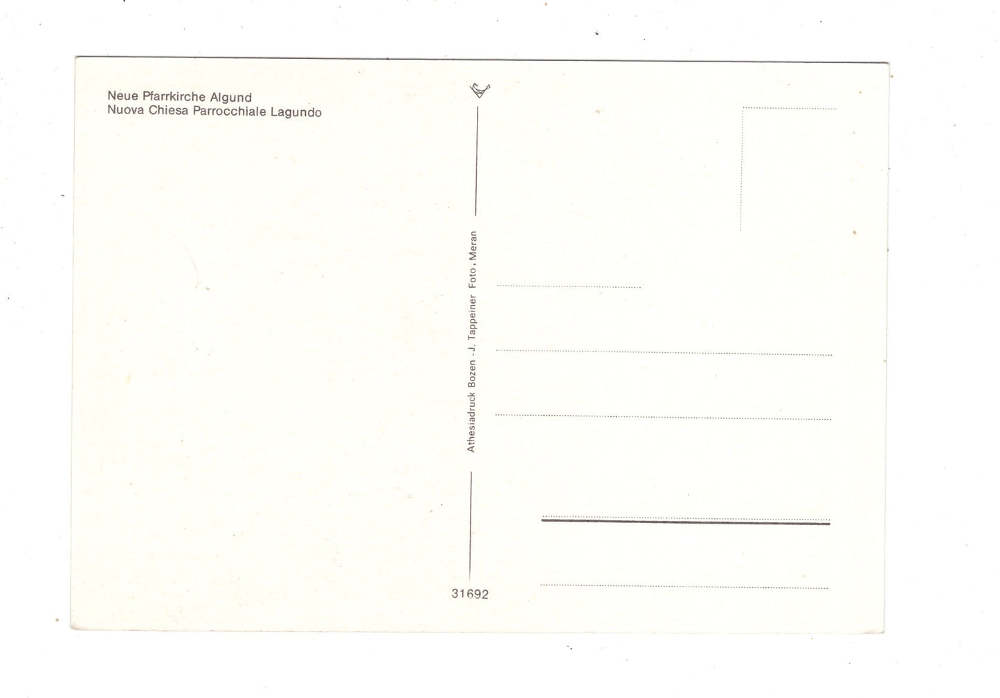 Ansichtskarte Algund / Neue Pfarrkirche / Italien / N1-59