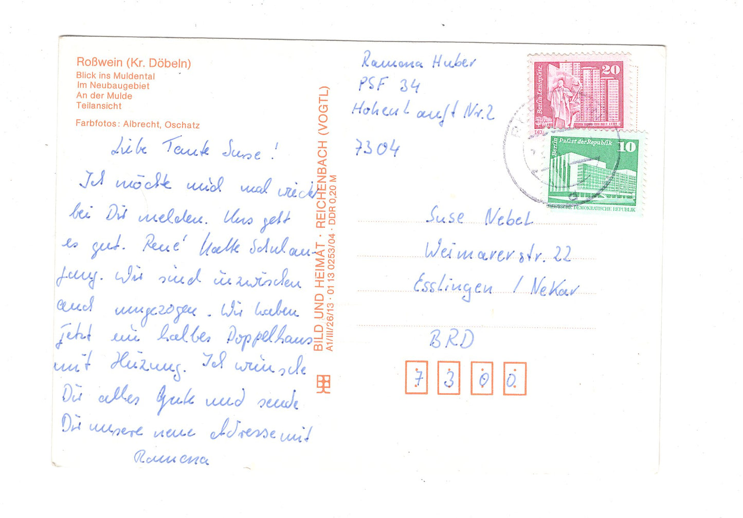 Ansichtskarte Roßwein / Kreis Döbeln / H1-66