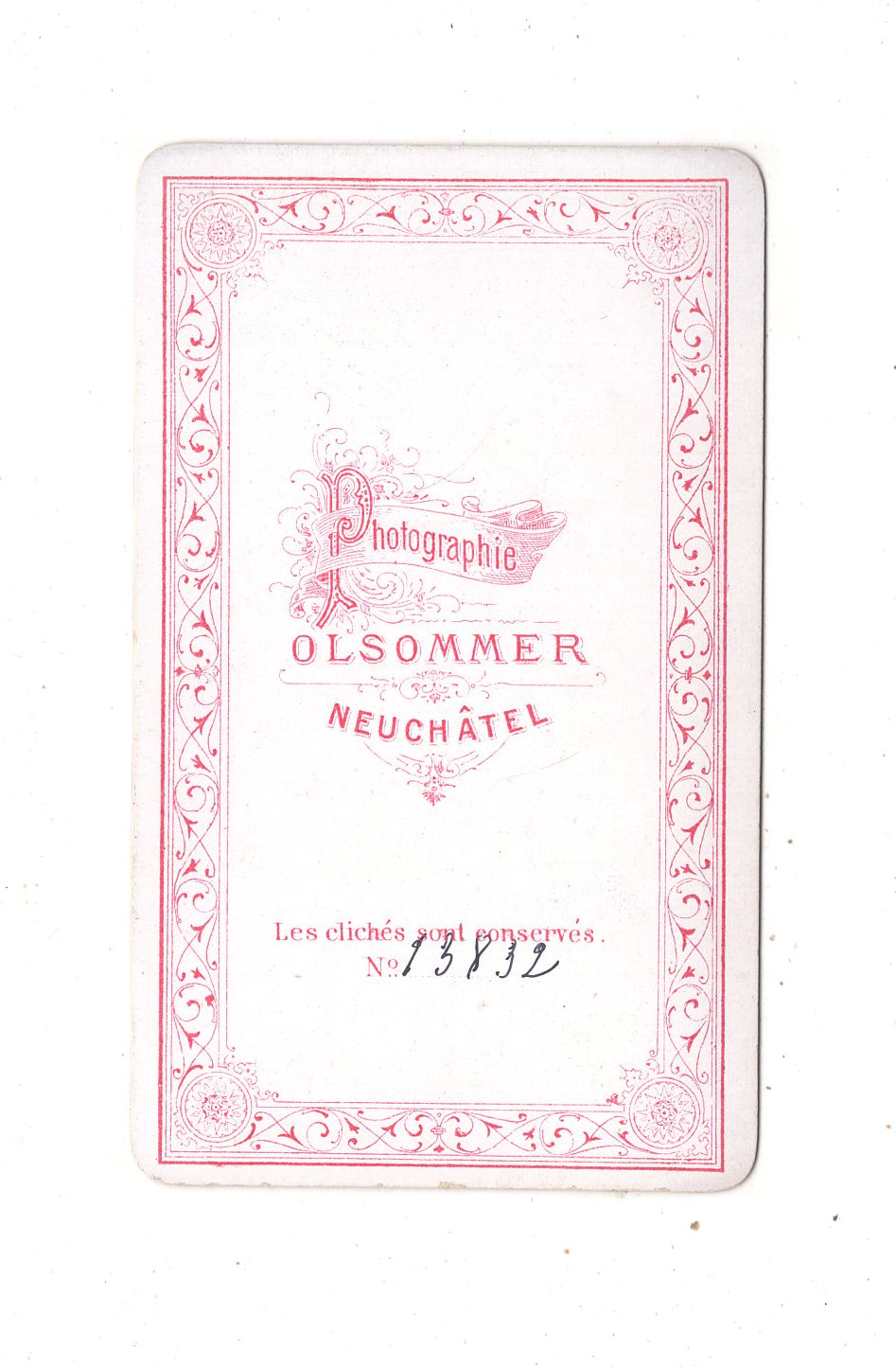 Fotografie Feine Dame - Neuchatel 1870er