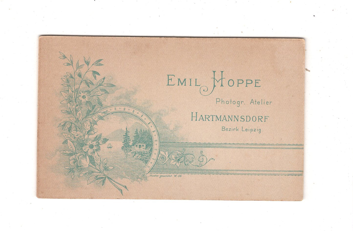 Fotografie Feines Paar - Hartmannsdorf 1890er / CDV L1-38