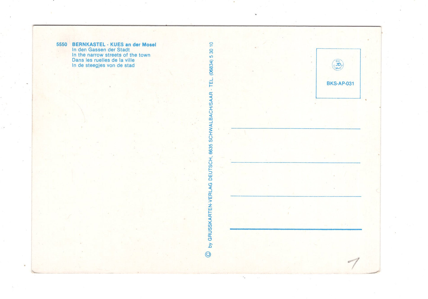Ansichtskarte Bernkastel-Kues an der Mosel / M1-58