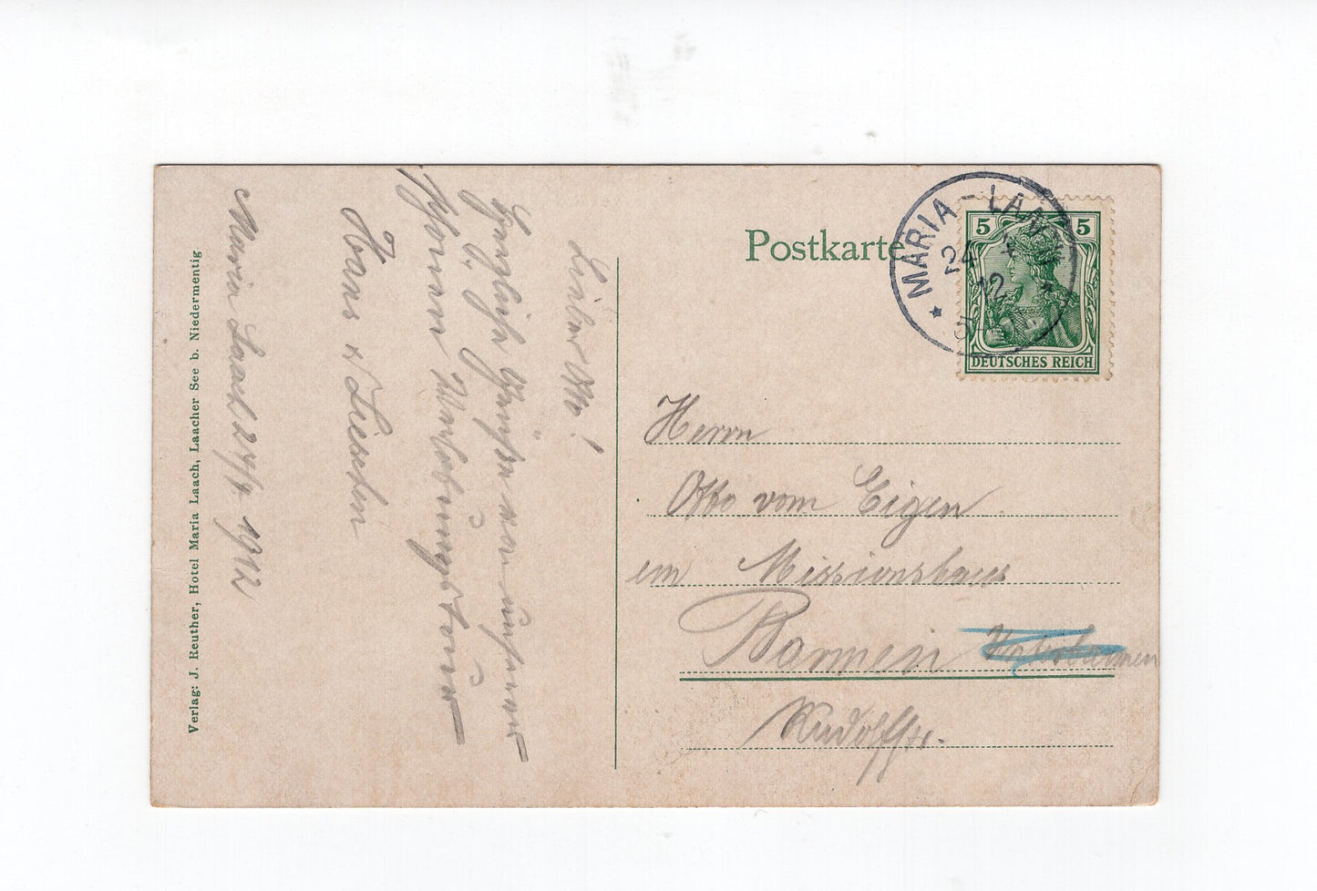 Ansichtskarte Abtei Maria Laach am Laacher See - 1912