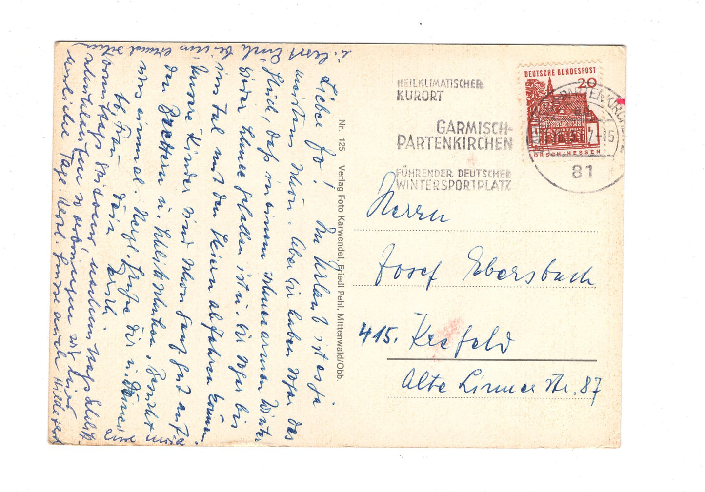 Ansichtskarte Garmisch-Partenkirchen / G1-54