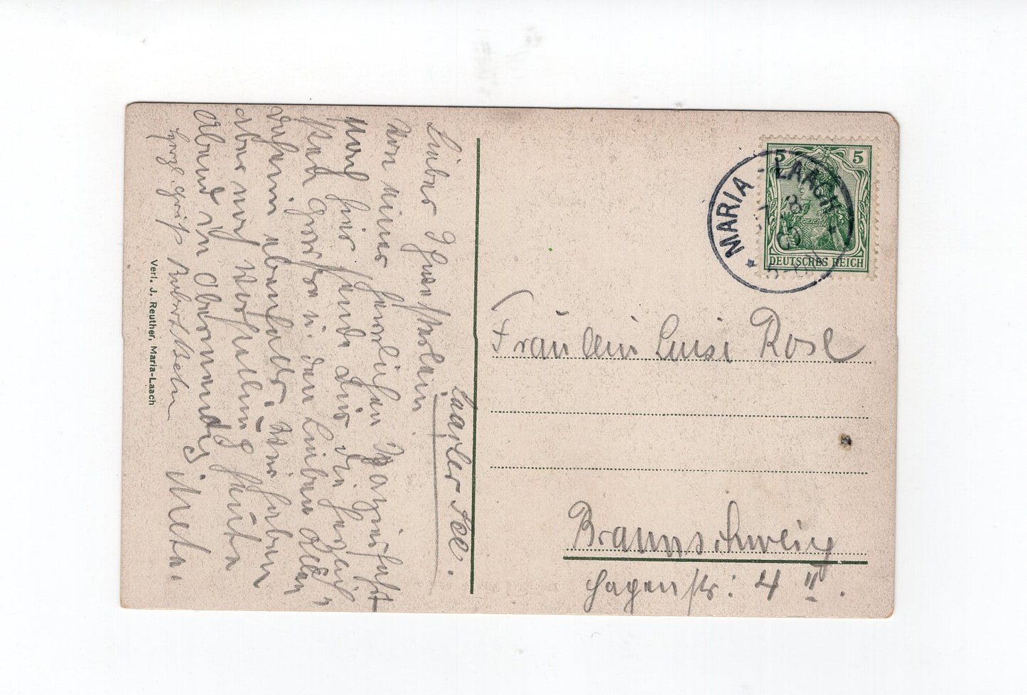 Ansichtskarte Abtei Maria Laach am Laacher See - 1909