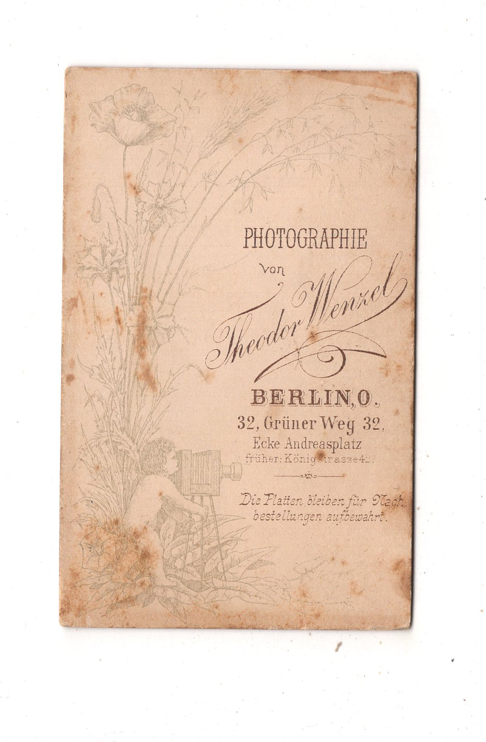 Fotografie Feines Paar - Berlin um 1880 / CDV L1-38