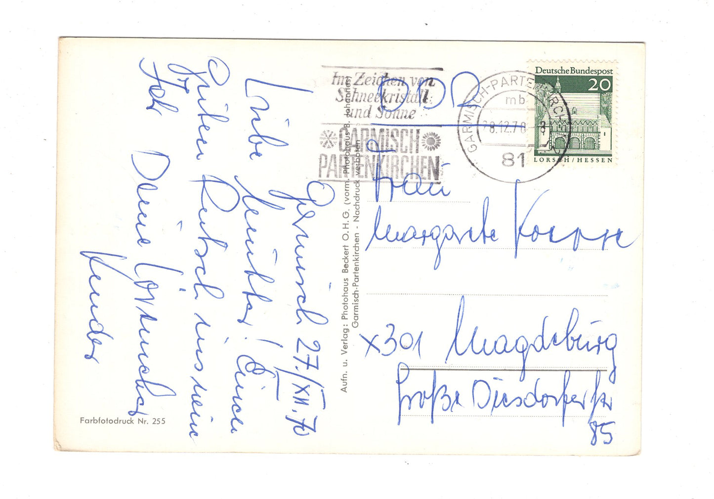 Ansichtskarte Garmisch-Partenkirchen / G1-54