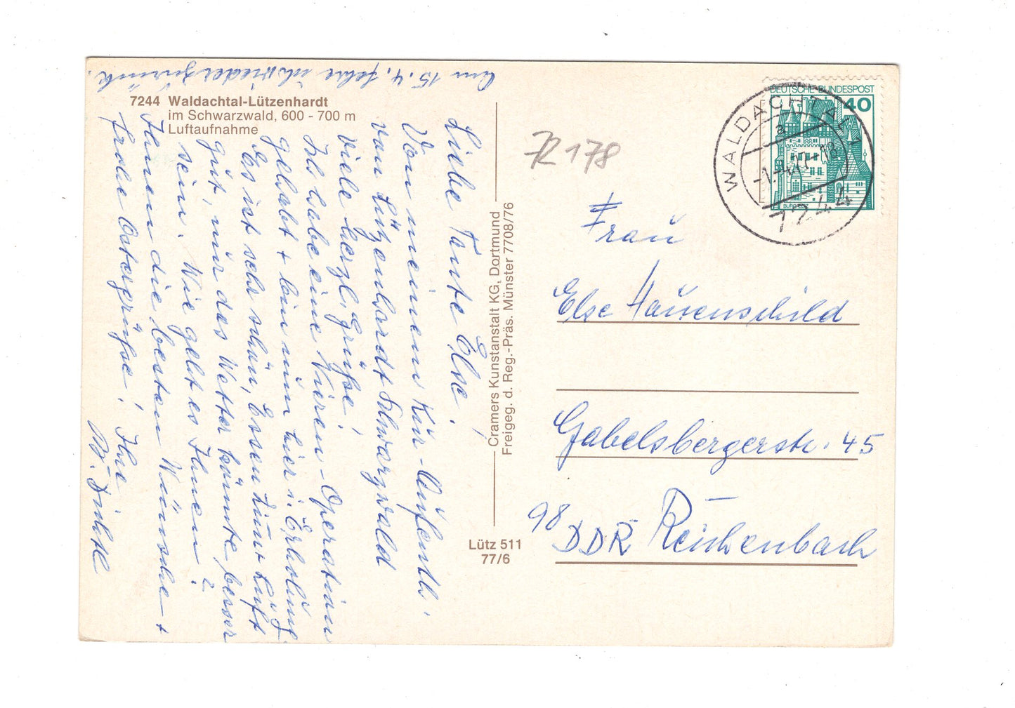 Ansichtskarte Waldachtal-Lützenhardt im Schwarzwald / G1-70