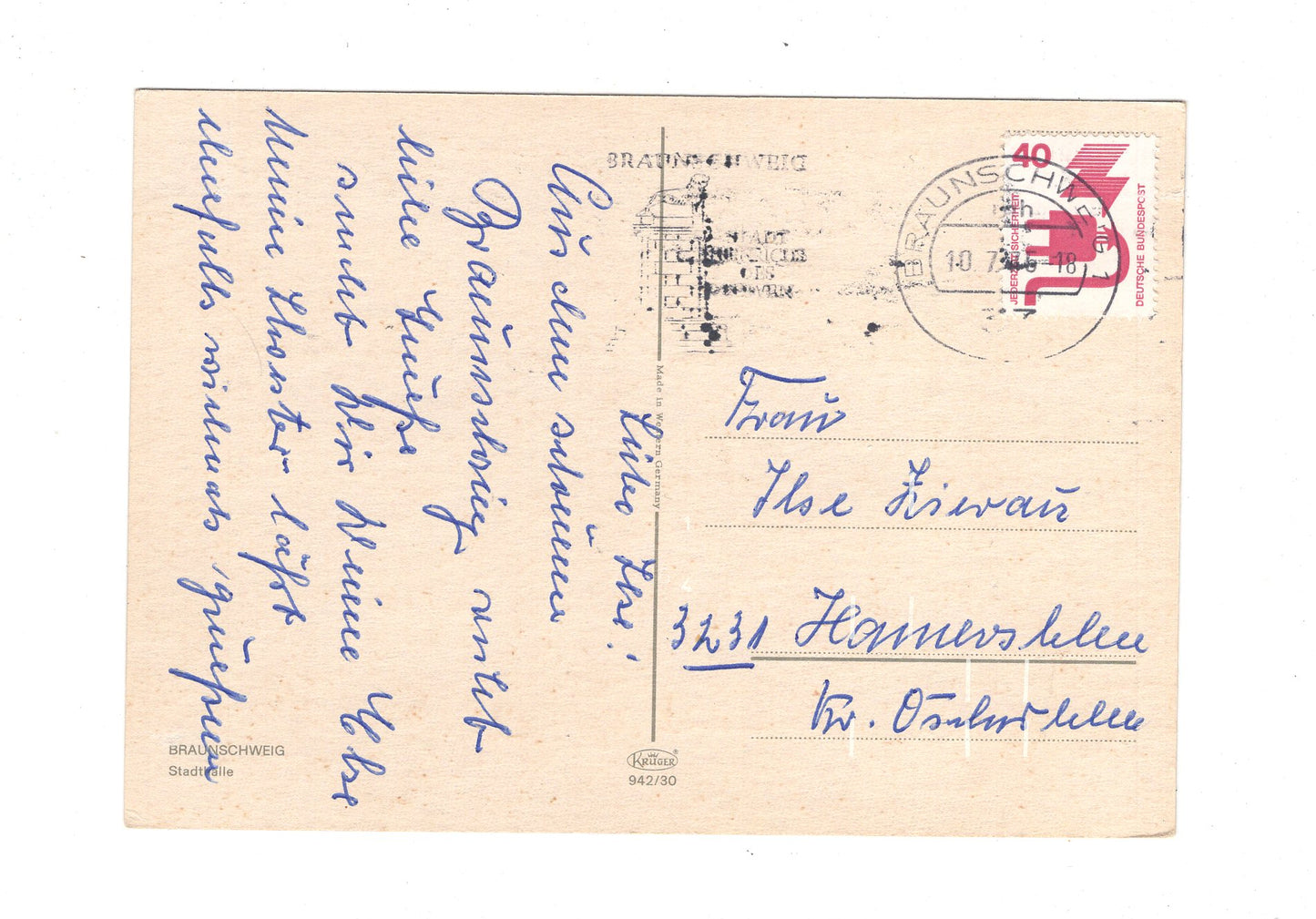 Ansichtskarte Braunschweig / Stadthalle / I1-65