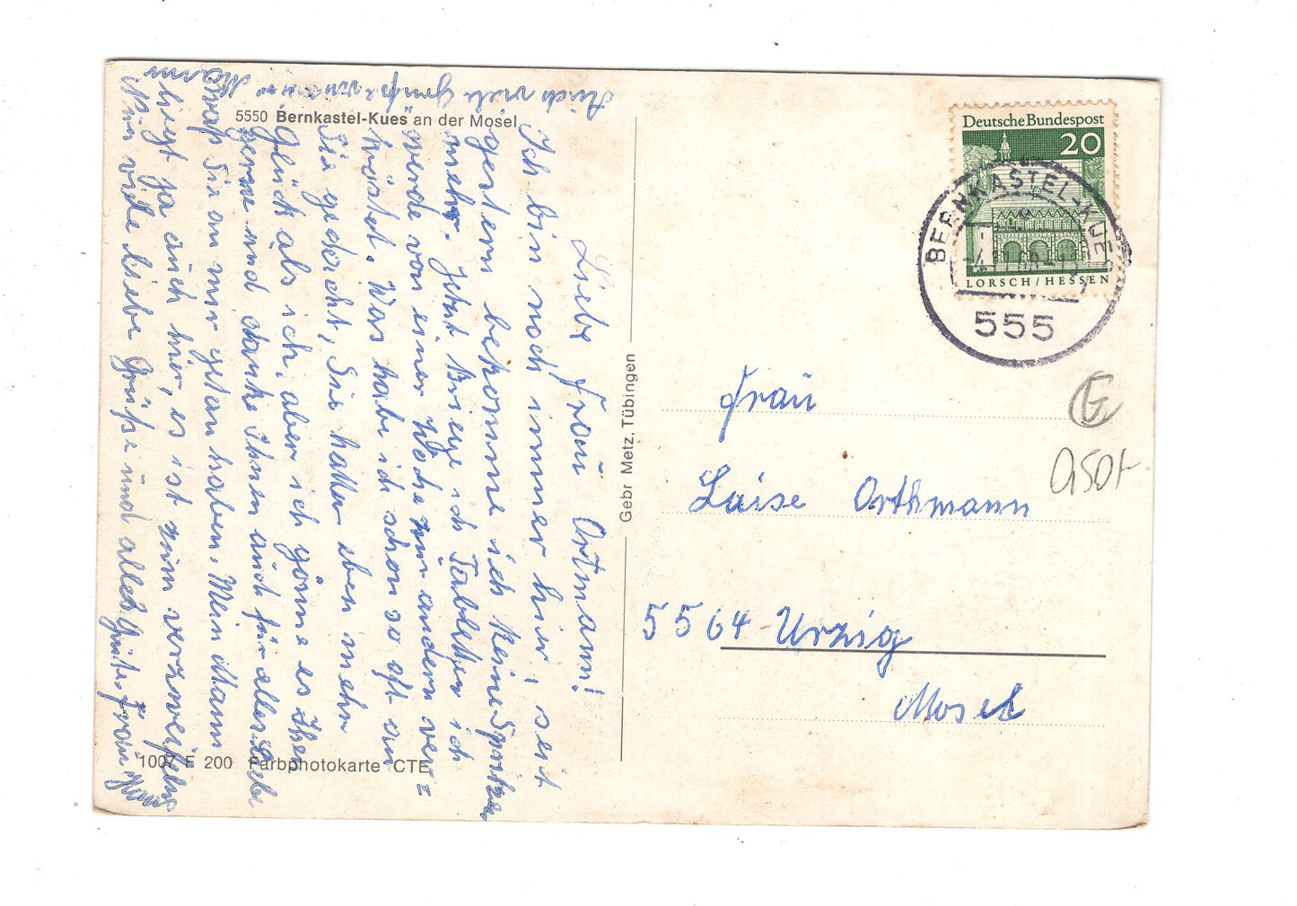 Ansichtskarte Bernkastel-Kues an der Mosel / M1-59