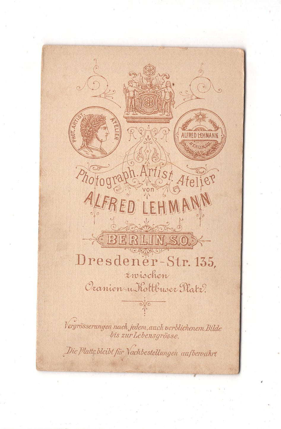 Fotografie Feines Paar - Berlin um 1890 / CDV L1-38