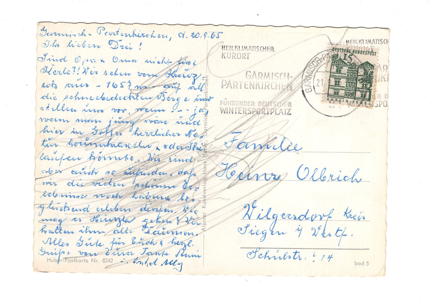 Ansichtskarte Gruß aus Garmisch-Partenkirchen / G1-54