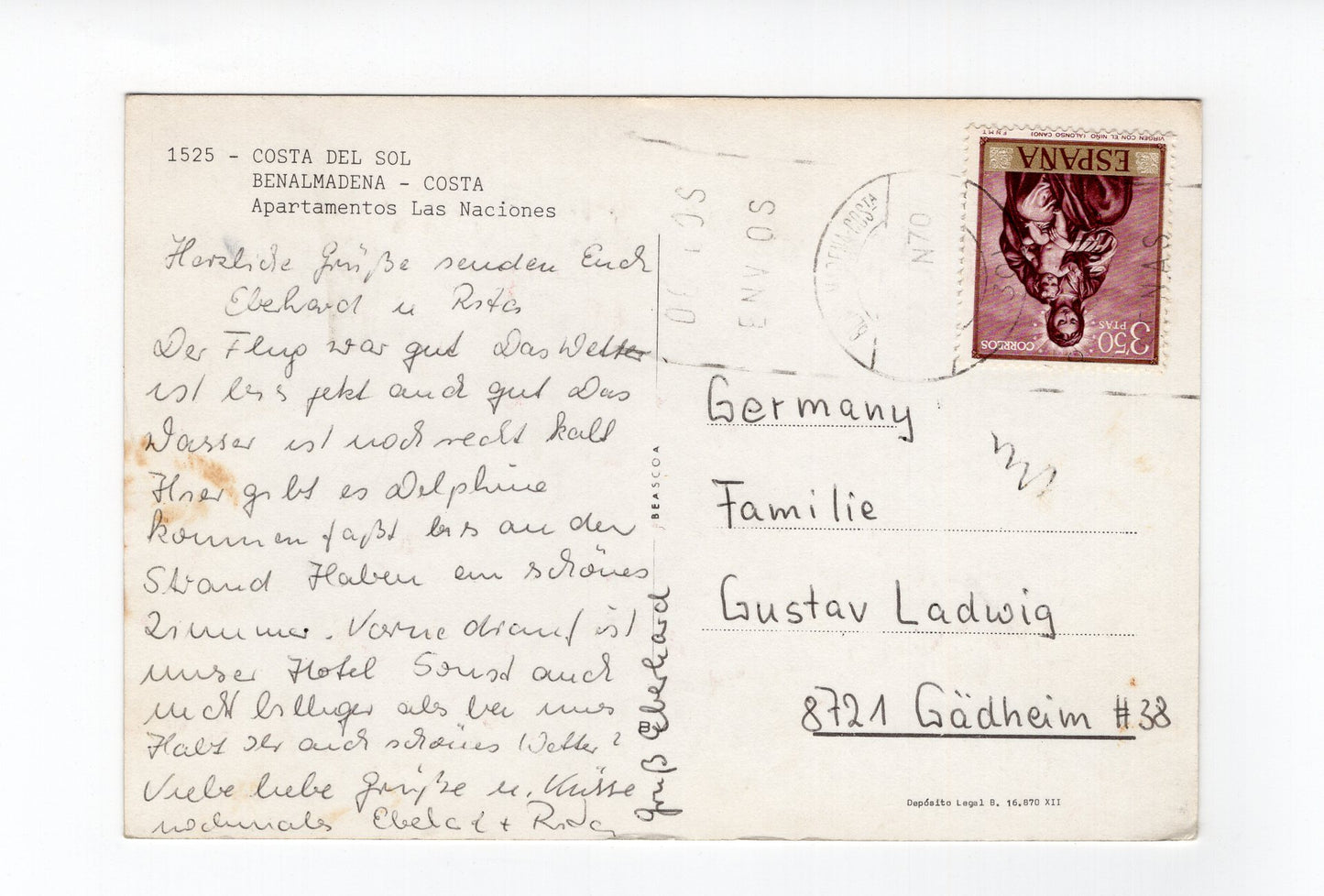 Ansichtskarte Banalmadena - Costa / Apartamentos Las Naciones / Costa del Sol / Spanien