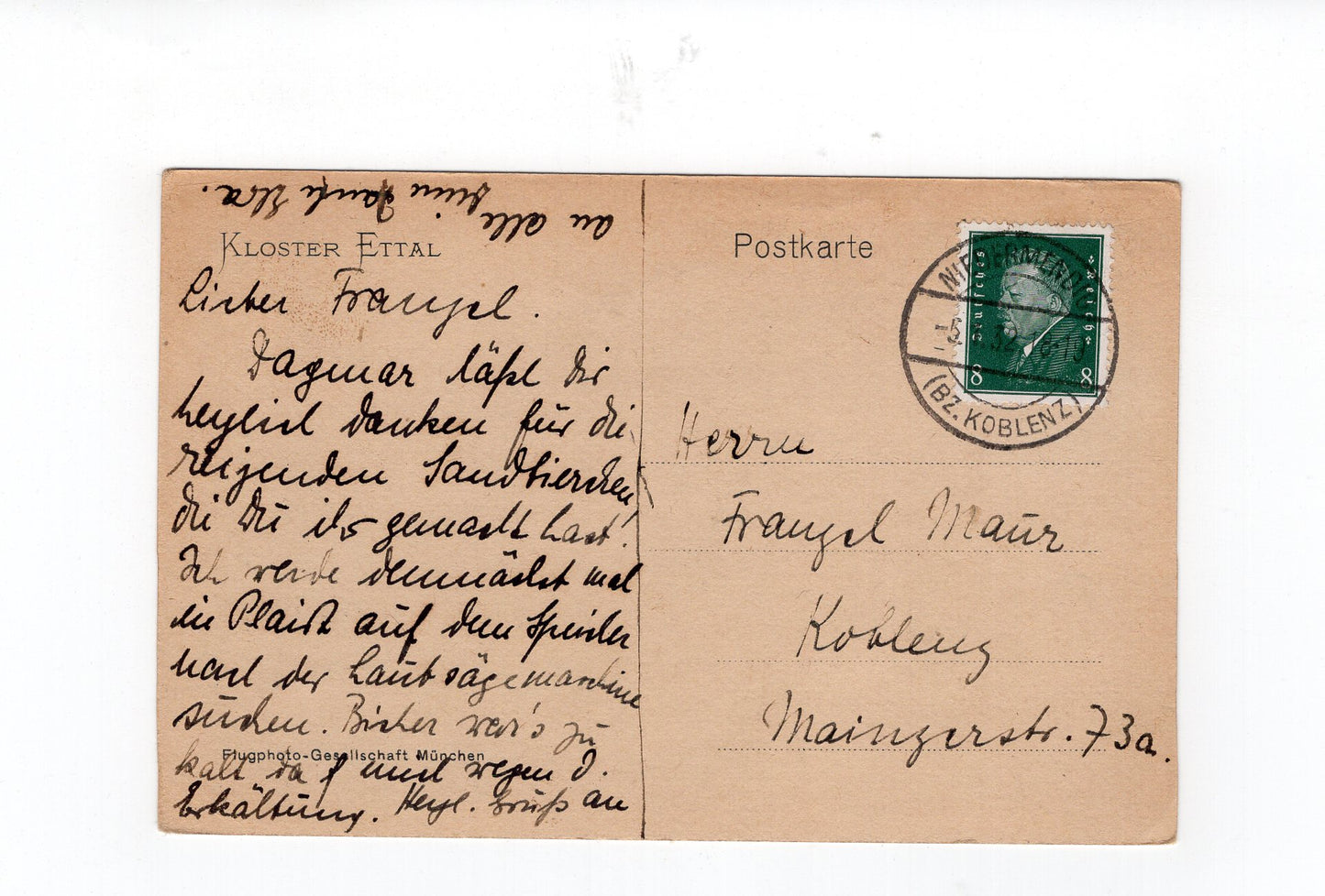 Ansichtskarte Kloster Ettal