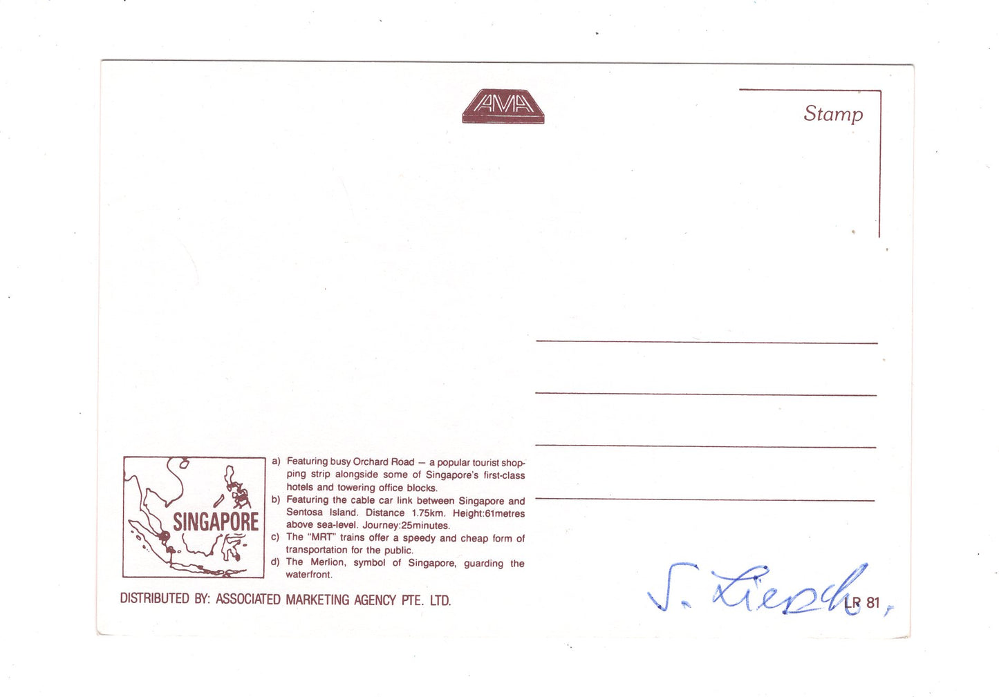 Ansichtskarte Singapore / Singapur