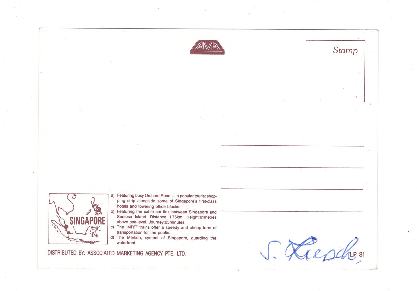Ansichtskarte Singapore / Singapur