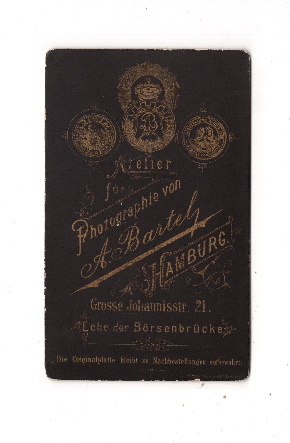 Fotografie Feine Dame - Hamburg 1880er