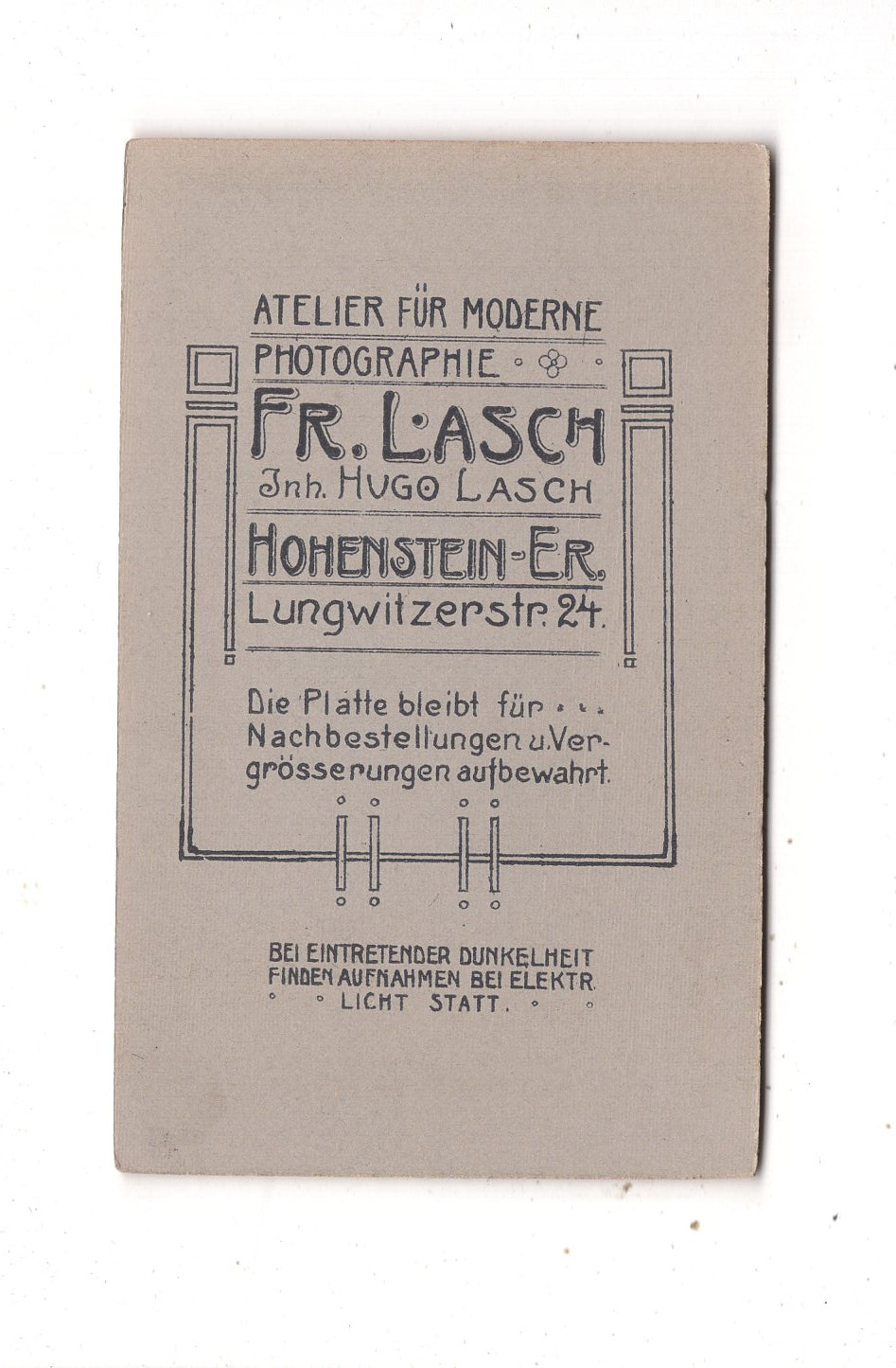 Fotografie Feine Dame mit kleinem Kind - Hohenstein-Ernstthal um 1910