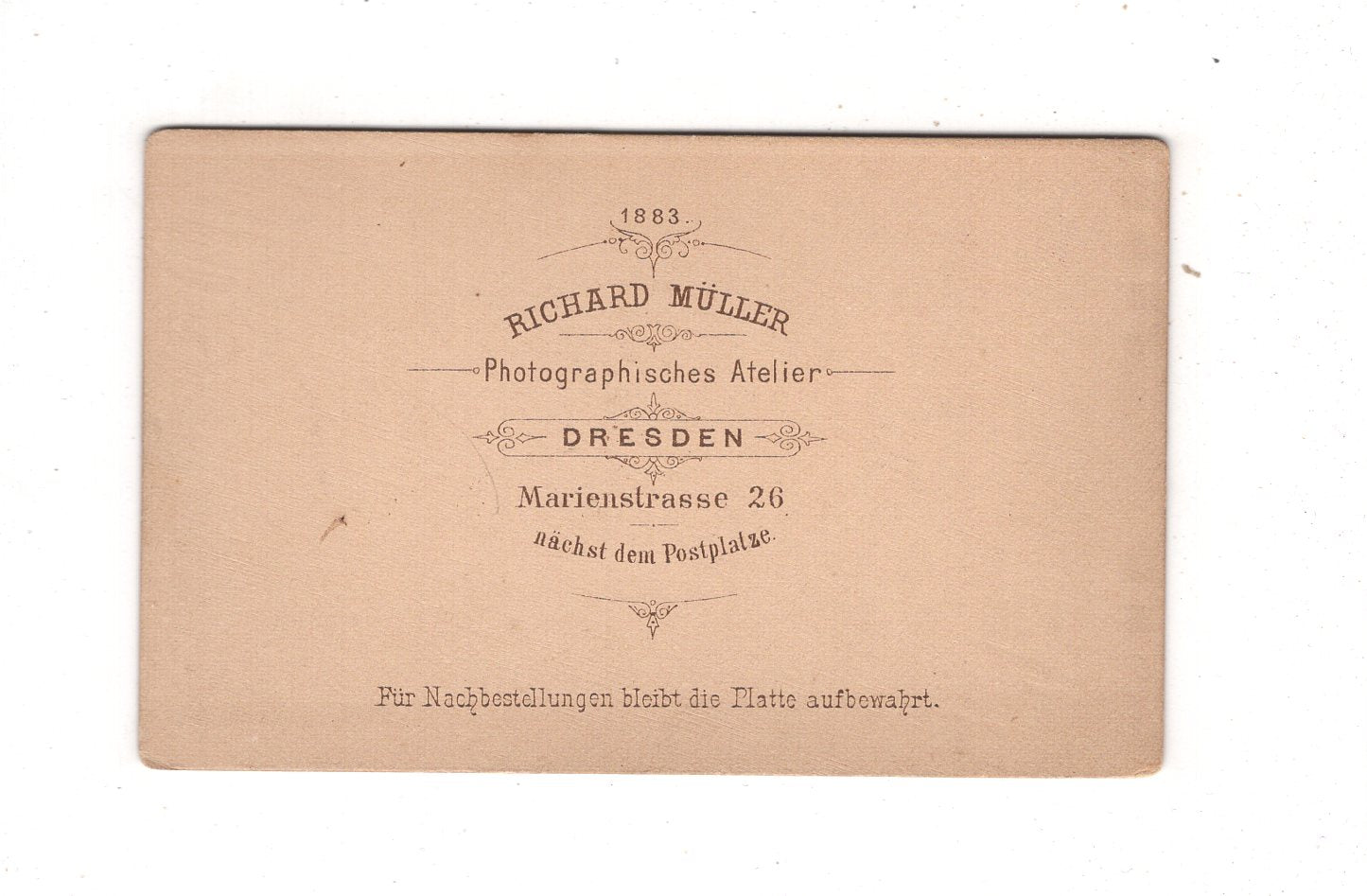 Fotografie Feiner Junge - Dresden 1883 / CDV N1-03