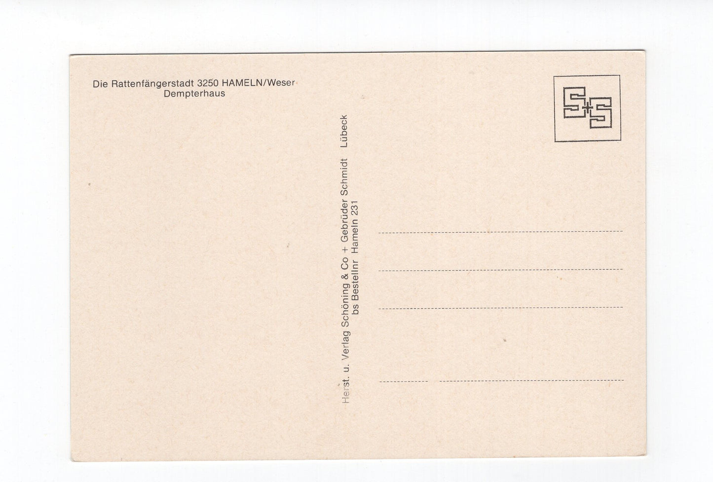 Ansichtskarte Hameln / Weser / Dempterhaus