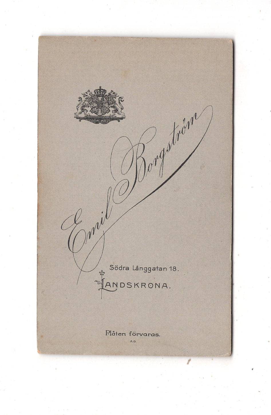 Fotografie Feines Paar - Landskrona 1900er / CDV L1-38