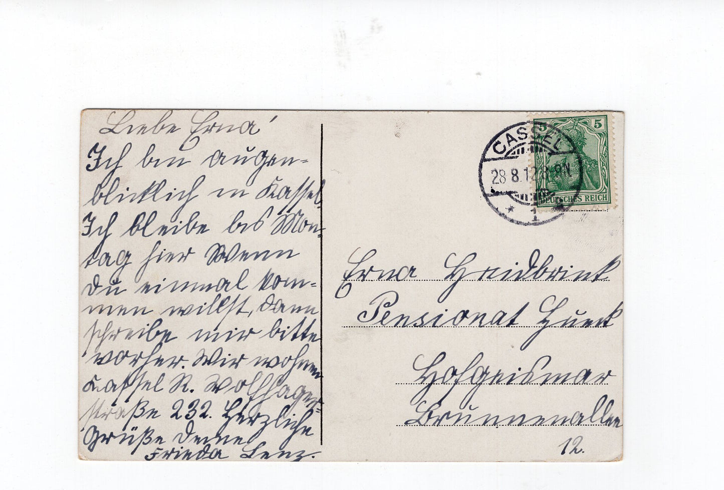 Ansichtskarte Kassel / Königliches Hoftheater - 1912