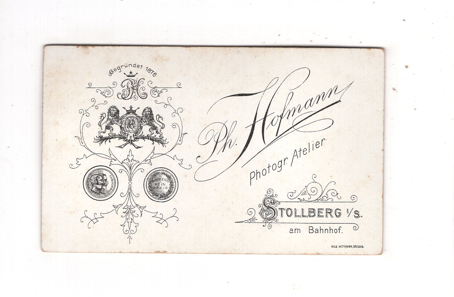 Fotografie Feine Dame - Stollberg 1880er