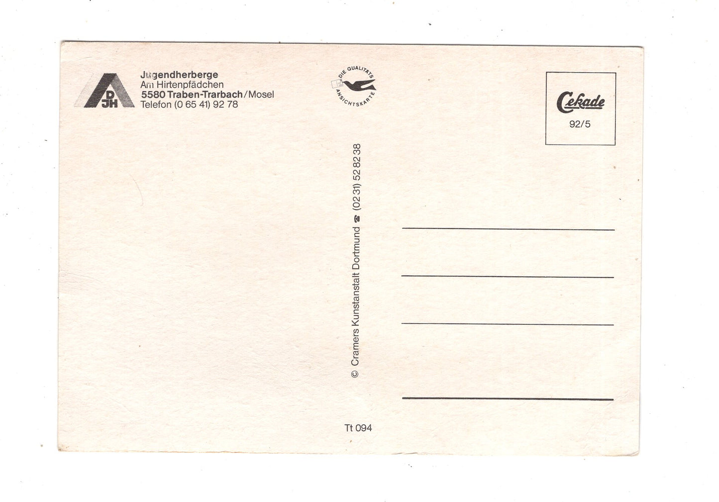 Ansichtskarte Jugendherberge Traben-Trarbach an der Mosel / M1-59
