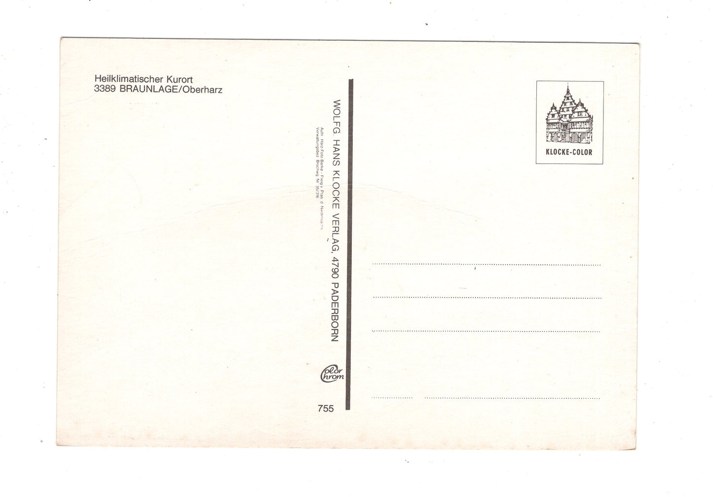 Ansichtskarte Braunlage im Oberharz / Kurgastzentrum +++ / K1-54