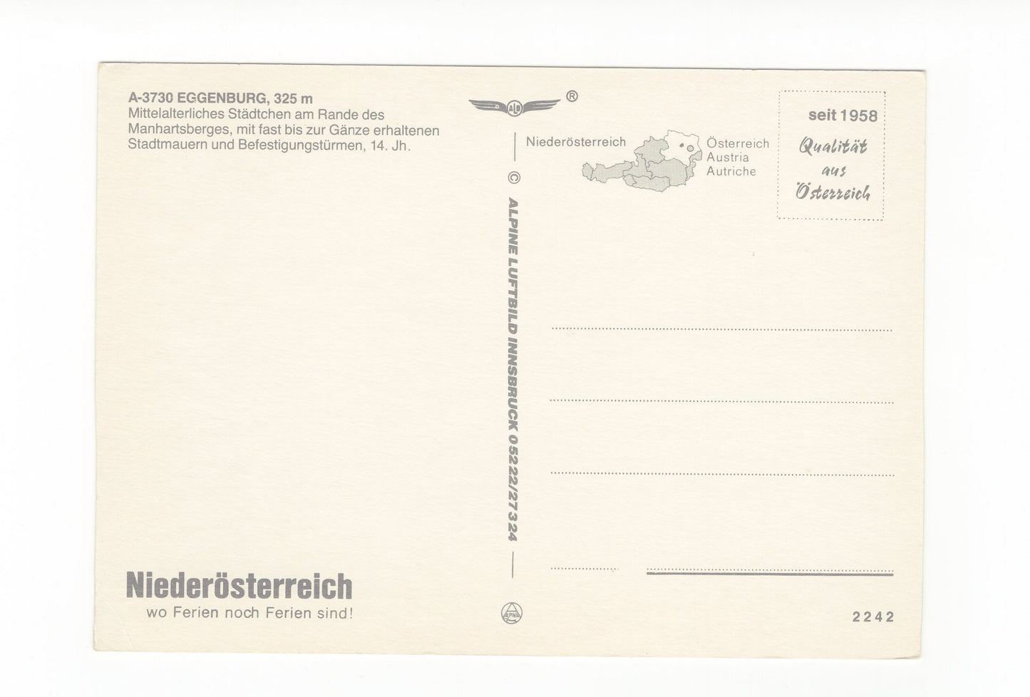 Ansichtskarte Eggenburg / Niederösterreich / Österreich