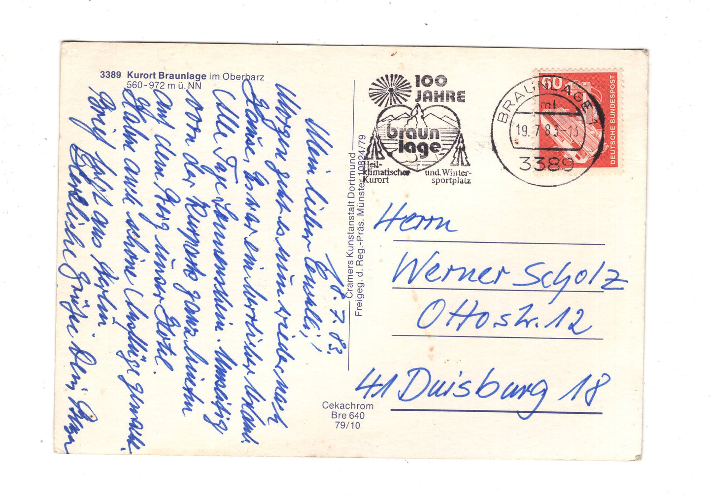 Ansichtskarte Braunlage im Oberharz / K1-54