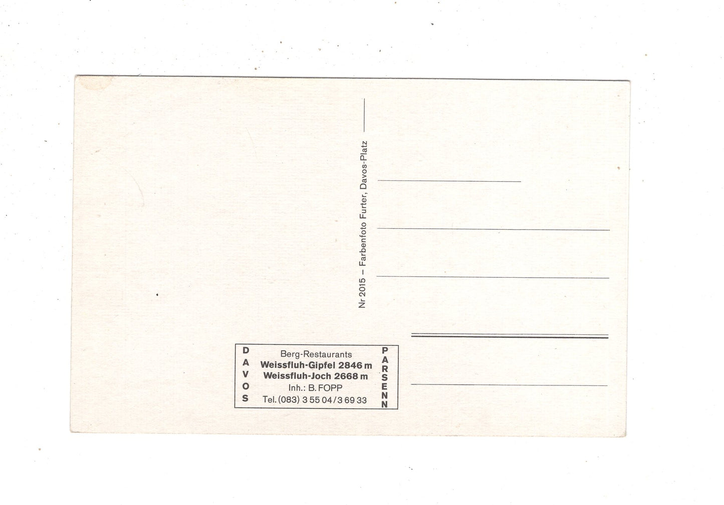 Ansichtskarte Davos / Schweiz