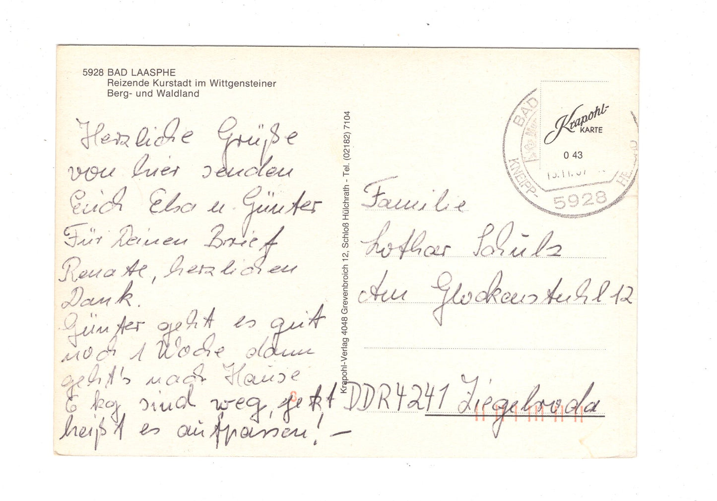 Ansichtskarte Bad Laasphe im Wittgensteiner Land / I1-65